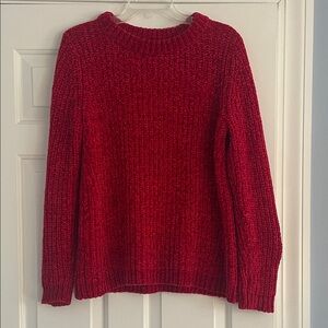 Talbots Vibrant Red Crew Neck Sweater